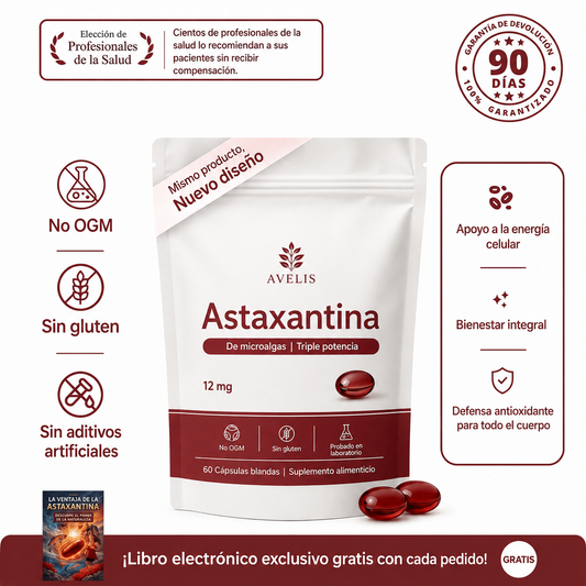 Avelis Astaxantina: el antioxidante más potente de la naturaleza para el bienestar general del organismo y la protección celular