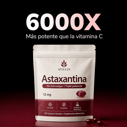 Avelis Astaxantina: el antioxidante más potente de la naturaleza para el bienestar general del organismo y la protección celular