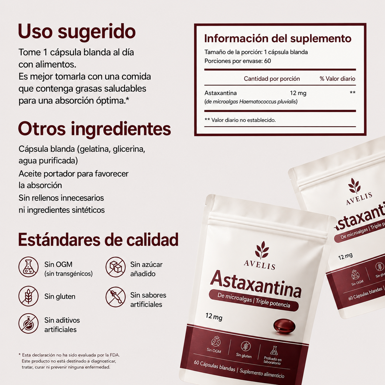 Avelis Astaxantina: el antioxidante más potente de la naturaleza para el bienestar general del organismo y la protección celular